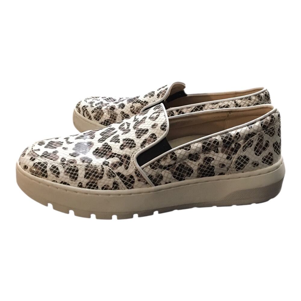Vionic Dinora Leopard Snake Platform Leather Slip… - image 5